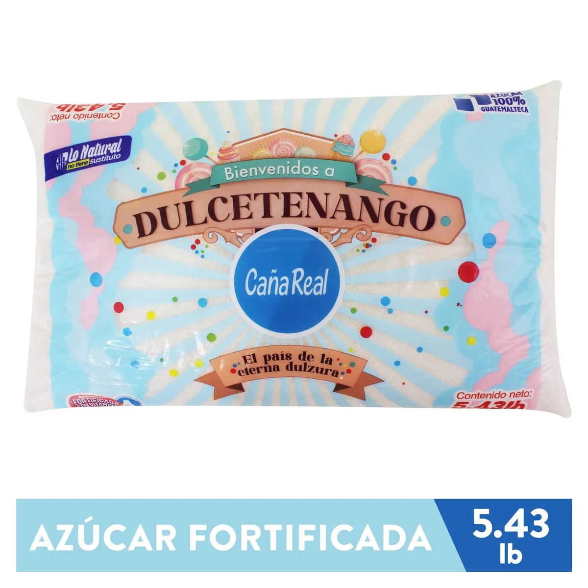 Azúcar Blanca Caña Real, Fortificada con Vitamina A – 2500g