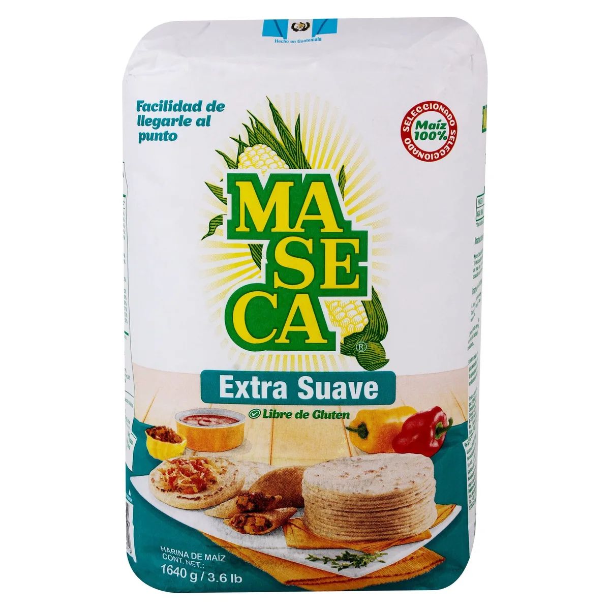 Harina de maíz Maseca extra suave y libre de gluten – 1640 g