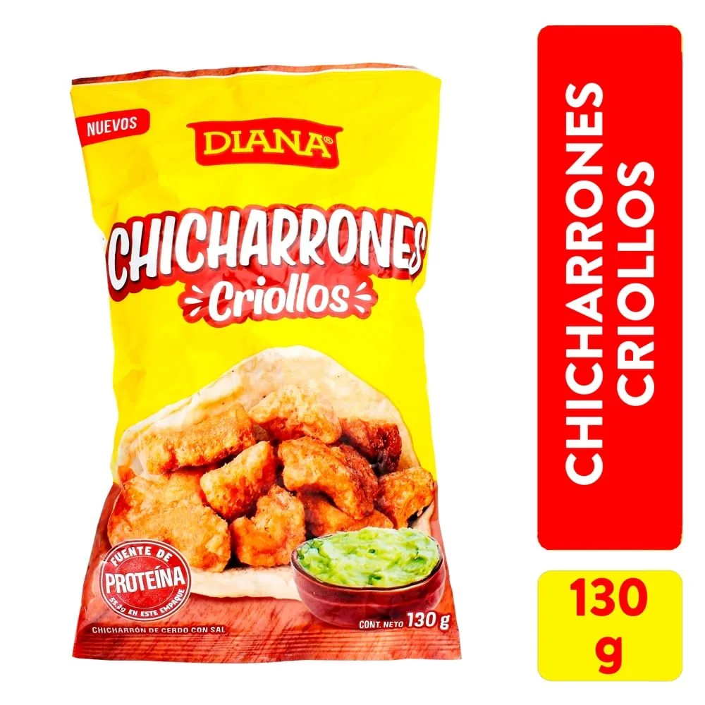 Snack Diana chicharrónes criollos con sal – 130 g