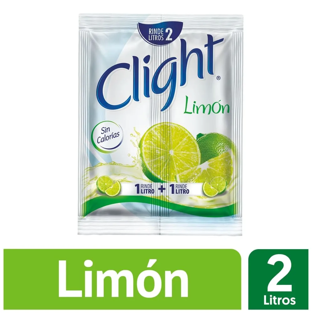 Bebida En Polvo Clight Sin Calorías Sabor Limón Sobre – 14 g