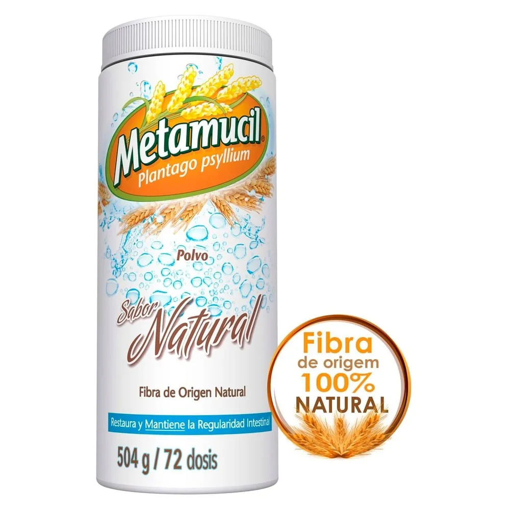 Fibra Metamucil sabor natural – 504 g