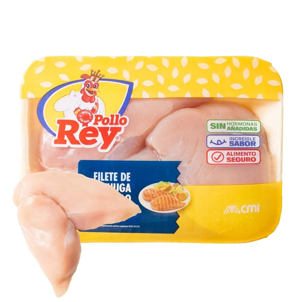 Filete De Pechuga De Pollo, Pollo Rey, Empacado En Bandeja de 1 Libra – Precio Indicado Por Libra