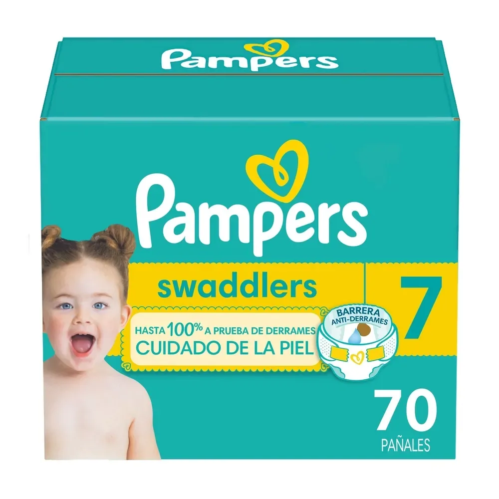 Pañales Pampers Swaddlers Etapa 7 Libre de Derrames – 70 Uds