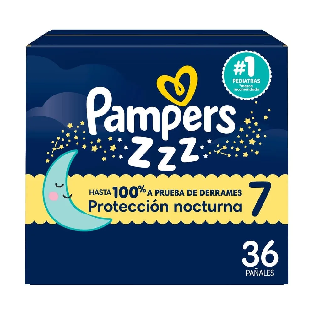 Pañales Desechables Pampers Zzz Etapa 7, 36 Unidades