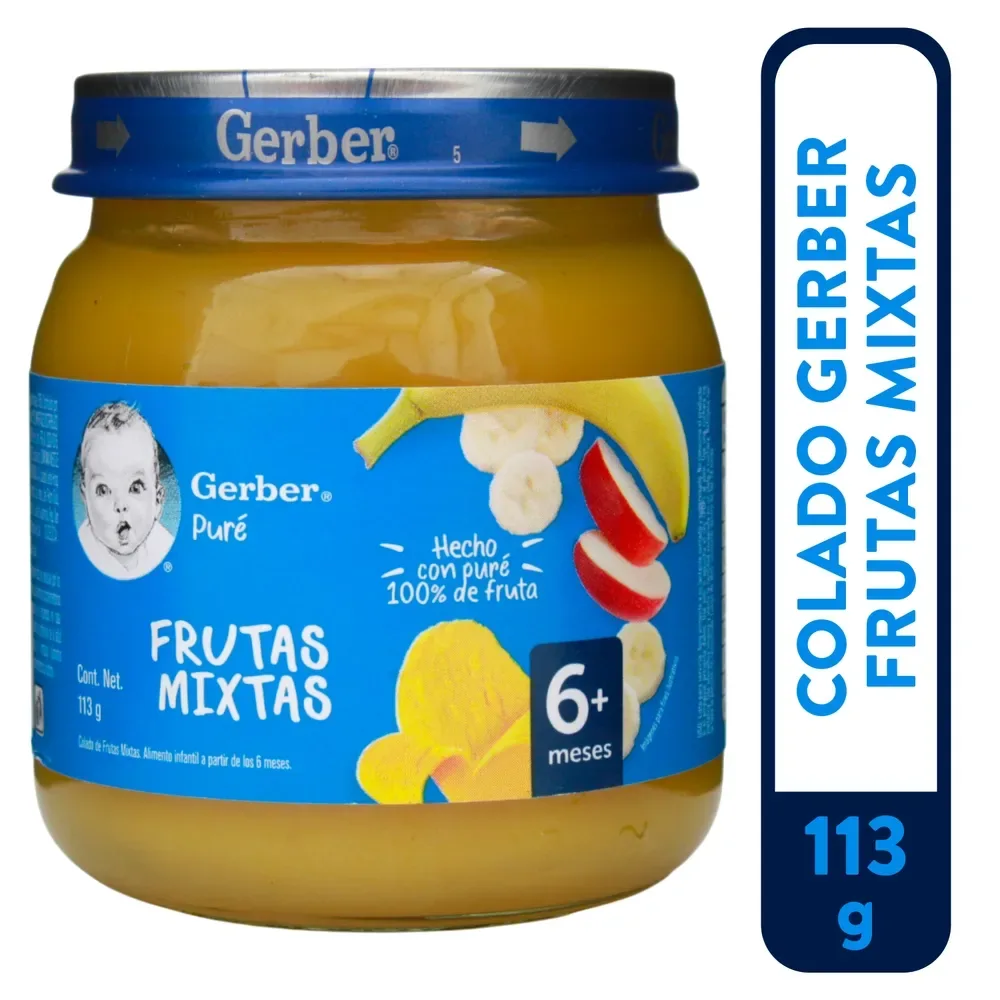 Colado Gerber frutas mixtas – 113 g